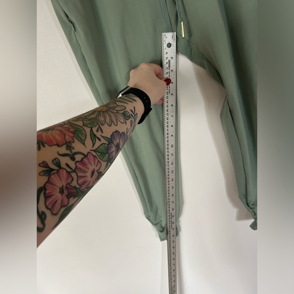 Gymshark Whitney Simmons Jogger Pants Women Size S Fitted Ruched Moss Green​ - Picture 10 of 13